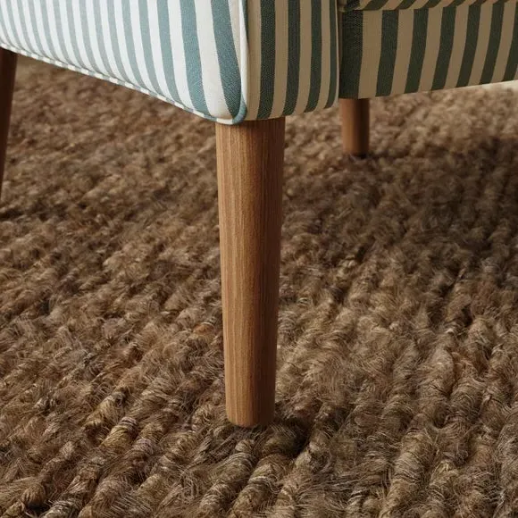 Tub Chair Woven Stripe - Racing Green, Fabric
