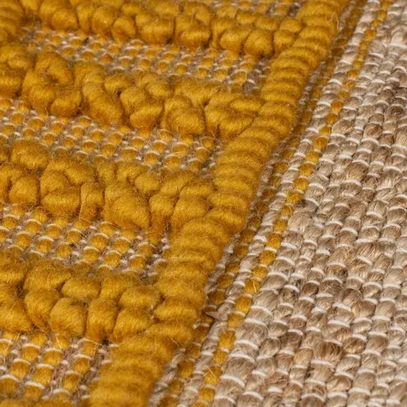 Tufted Area Rug with Tassels - Multi, Jute