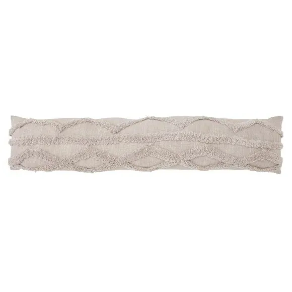 Tufted Draught Excluder - Grey, Cotton image
