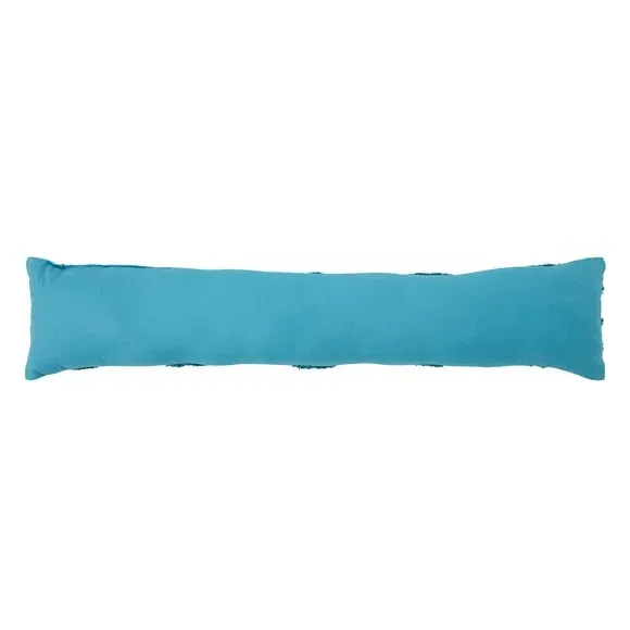Tufted Draught Excluder - Teal, Cotton