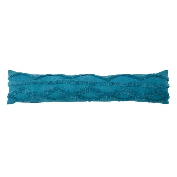 Tufted Draught Excluder - Teal, Cotton
