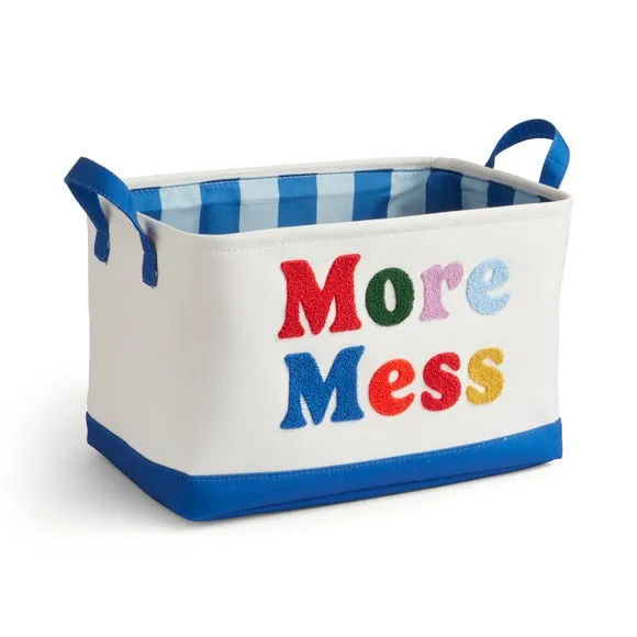 Tufted Storage Basket with Handles - Multicolor