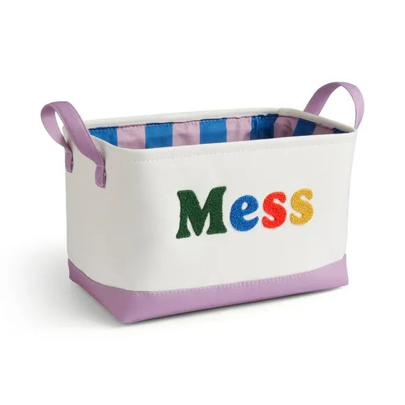 Tufted Storage Basket with Handles - Multicolor
