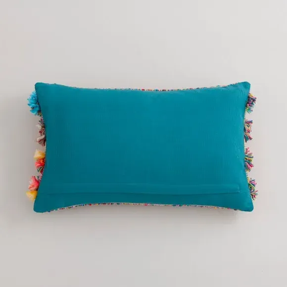 Tufted Stripe Cushion - Multicolor, Cotton