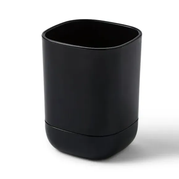 Tumbler Toothbrush Holder - Black, Plastic