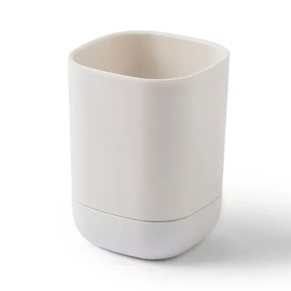 Tumbler Toothbrush Holder - White, Plastic