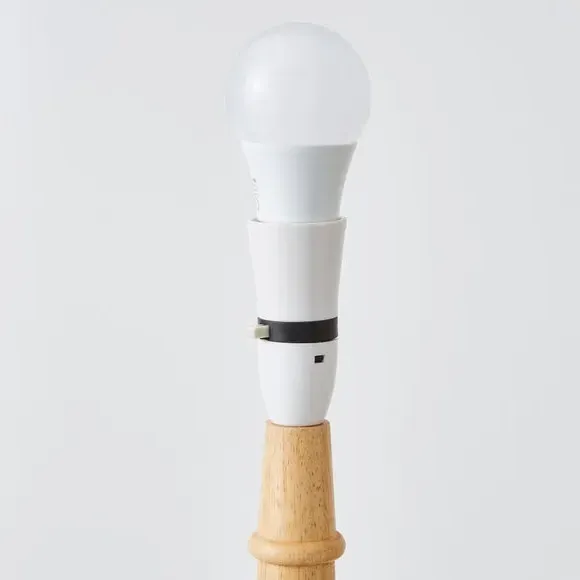 Turned Floor Lamp Base - Natural, Wood