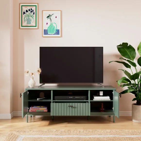 TV Unit with Storage - Lilypad, Wood