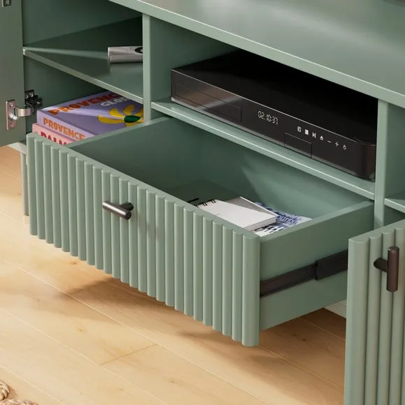 TV Unit with Storage - Lilypad, Wood