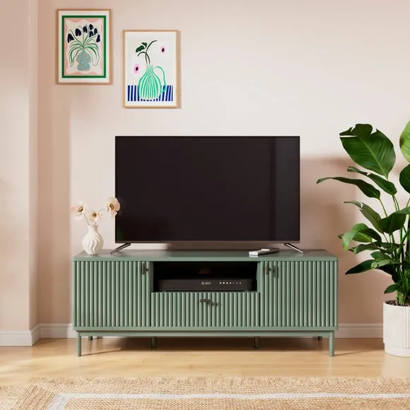 TV Unit with Storage - Lilypad, Wood image