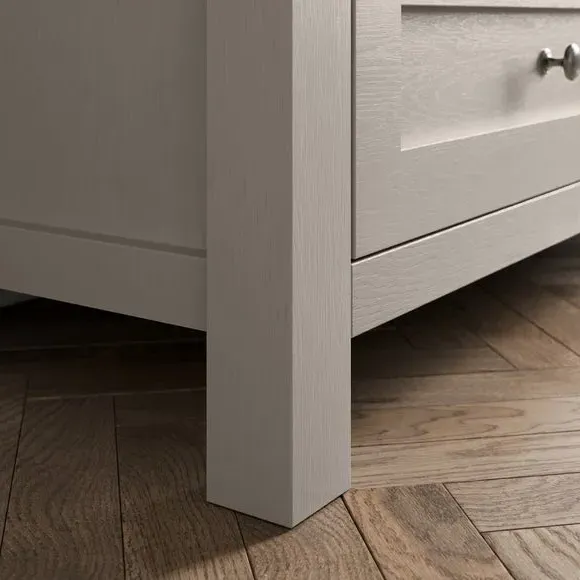 TV Unit with Storage - Stone, Oak Effect