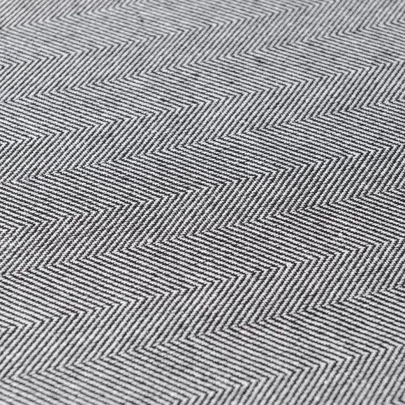 Twill Tablecloth - Black, Recycled Cotton