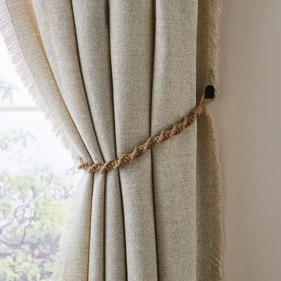 Twist Curtain Tieback - Jute, Macrame image