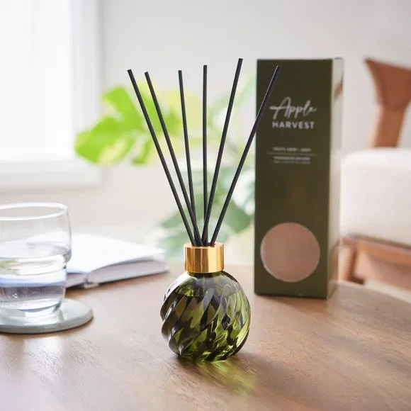 Twisted Glass Diffuser - Green, Glass