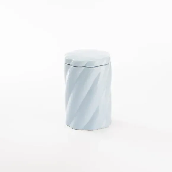 Twisted Kitchen Canister - Blue, Stoneware