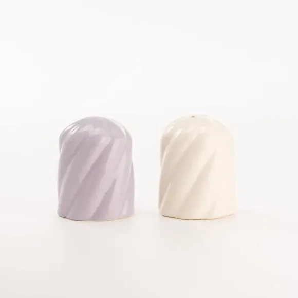 Twisted Salt and Pepper Set - Multicolor, Stoneware