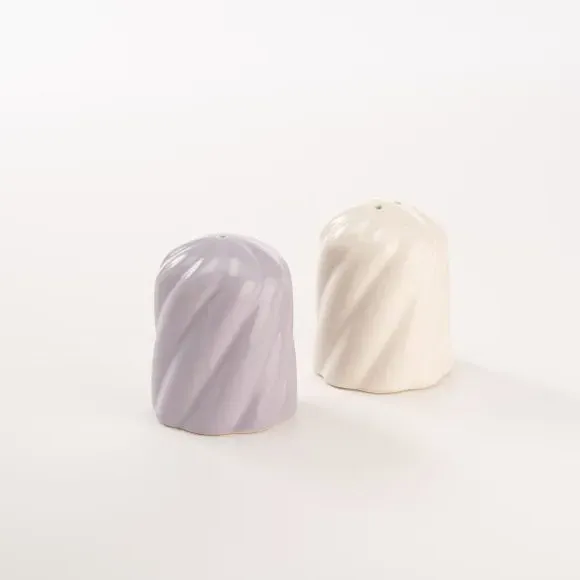 Twisted Salt and Pepper Set - Multicolor, Stoneware