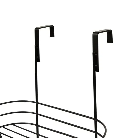 Two Tier Over Door Caddy - Black, Steel