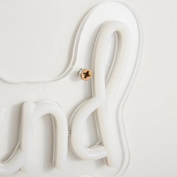 Typographic Neon Sign Cool to be Kind - Clear
