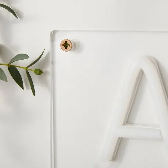 Typographic Neon Sign Warm White - Clear