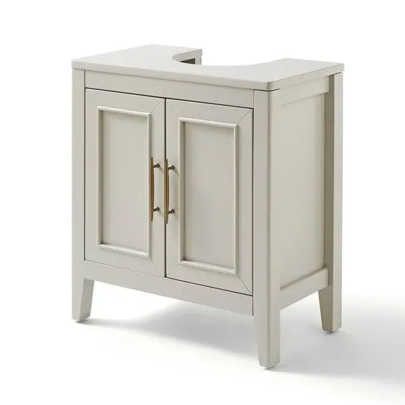 Under Sink Storage Unit with Doors - Grey