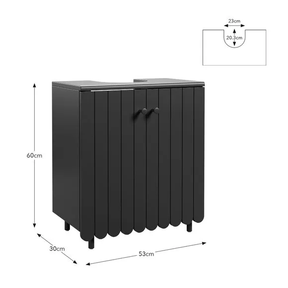 Under Sink Unit with Soft Close - Forest