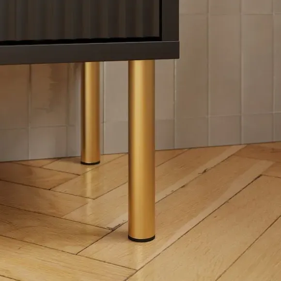 Under Sink Unit with Storage - Black