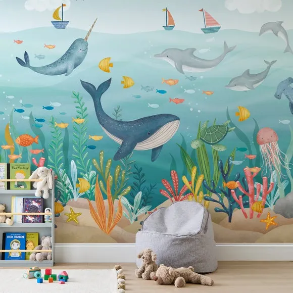 Under the Sea Wall Mural - Multicolor, Paper