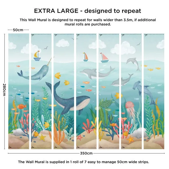 Under the Sea Wall Mural - Multicolor, Paper