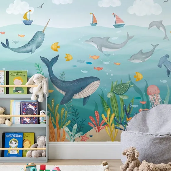 Under the Sea Wall Mural - Multicolor, Paper