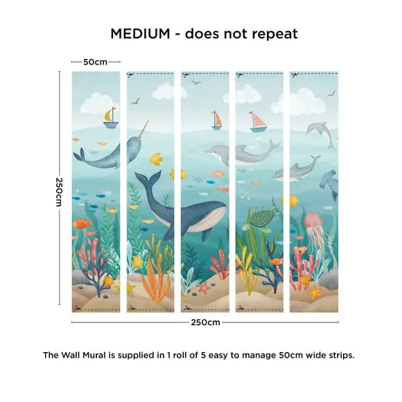 Under the Sea Wall Mural - Multicolor, Paper