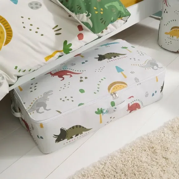 Underbed Storage Bag with Zip - Cream, Cotton