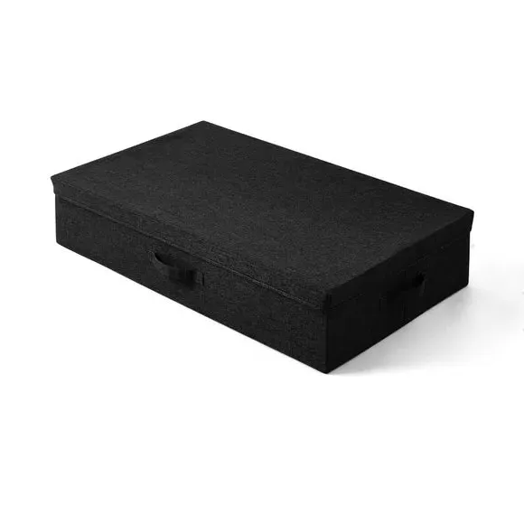 Underbed Storage Box with Handle - Black