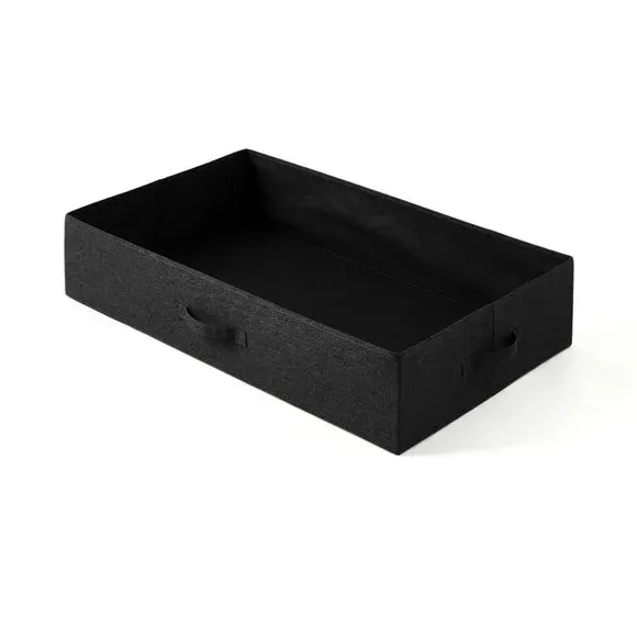 Underbed Storage Box with Handle - Black