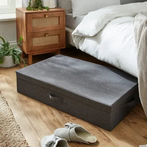 Underbed Storage Box with Handle - Charcoal