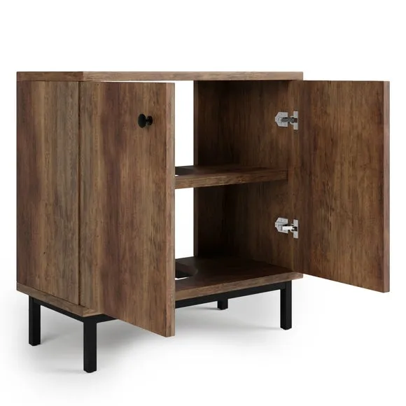 Undersink Unit with Shelf - Pine Effect