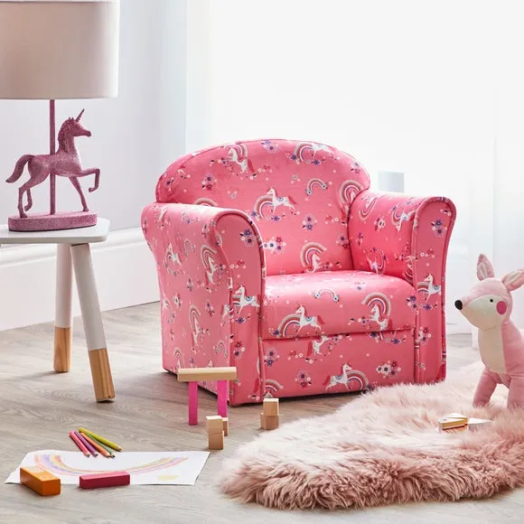 Unicorn Armchair - Pink, Polyester image