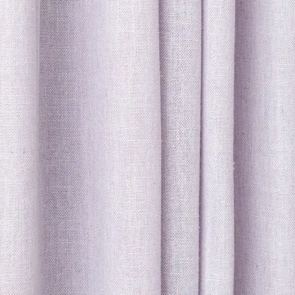 Unlined Tab Top Curtains - Lilac, Linen Blend