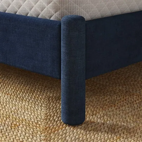 Upholstered Bed Frame - Ink, Chenille