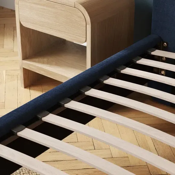 Upholstered Bed Frame - Ink, Chenille