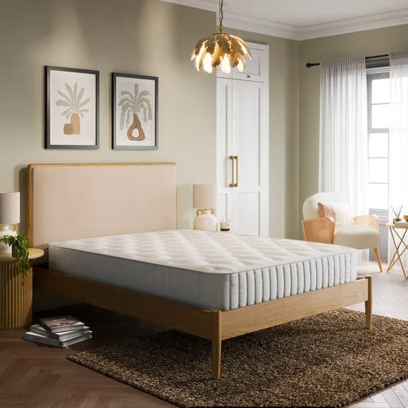 Upholstered Bed Frame - Natural, Wood