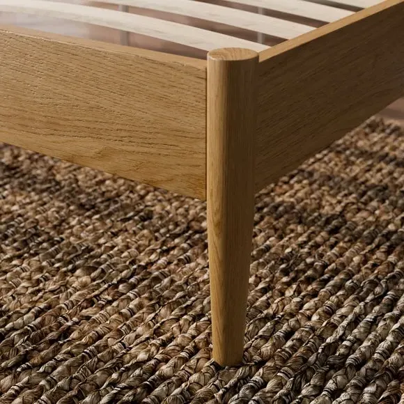 Upholstered Bed Frame - Natural, Wood