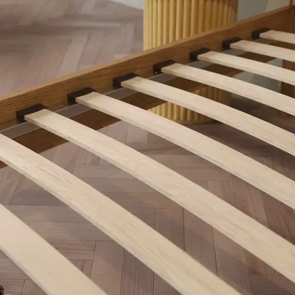 Upholstered Bed Frame - Natural, Wood