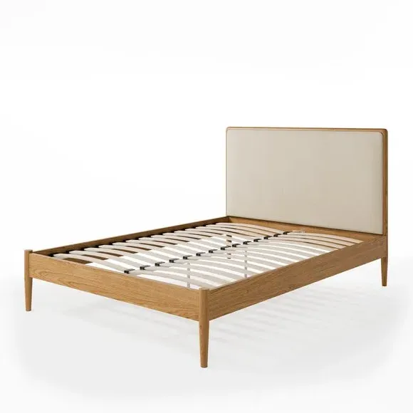 Upholstered Bed Frame - Natural, Wood