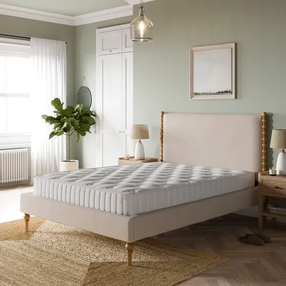 Upholstered Bed Frame - Natural, Wood