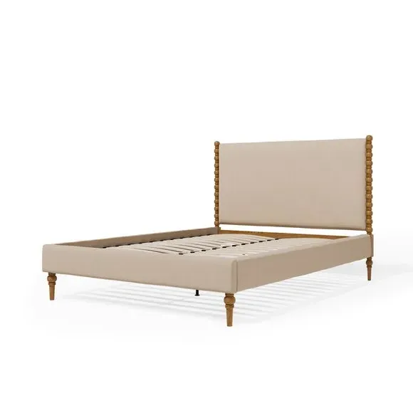 Upholstered Bed Frame - Natural, Wood
