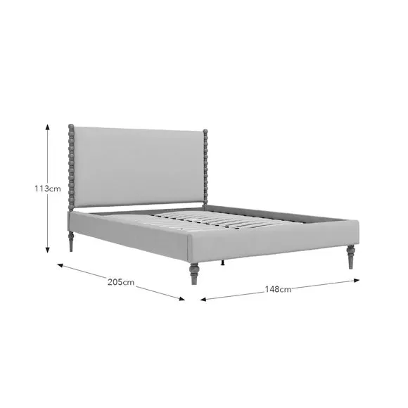 Upholstered Bed Frame - Natural, Wood
