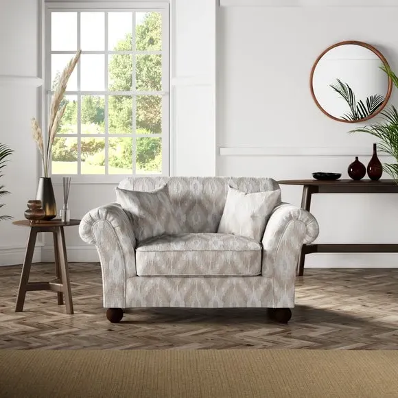 Upholstered Snuggle Chair - Natural, Ikat image