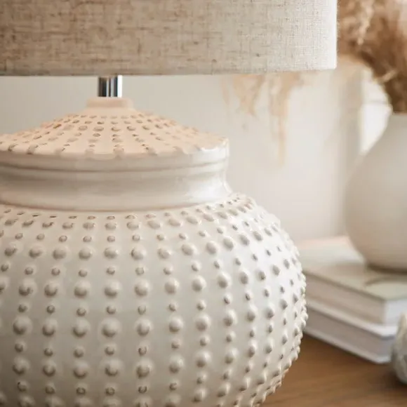 Urchin Table Lamp - Cream, Ceramic