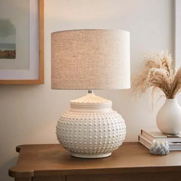 Urchin Table Lamp - Cream, Ceramic image